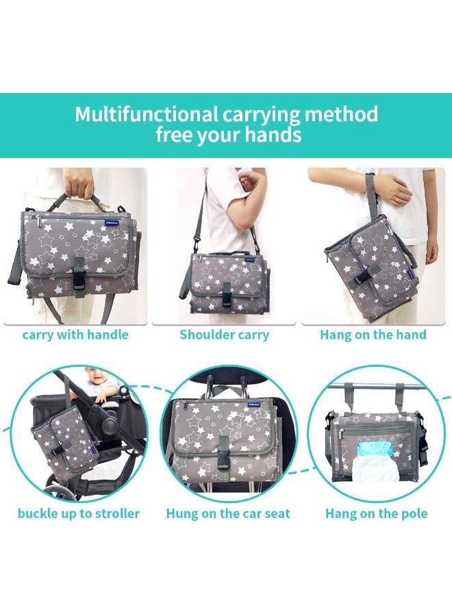 SPEENSUN Portable Changing Pad, Baby Portable Diaper Changing Pad for Boys and Girls - Image 4
